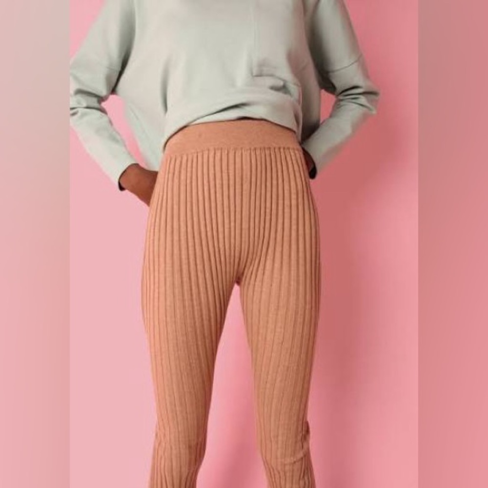 LF Markey Ribbed Wool Leggings